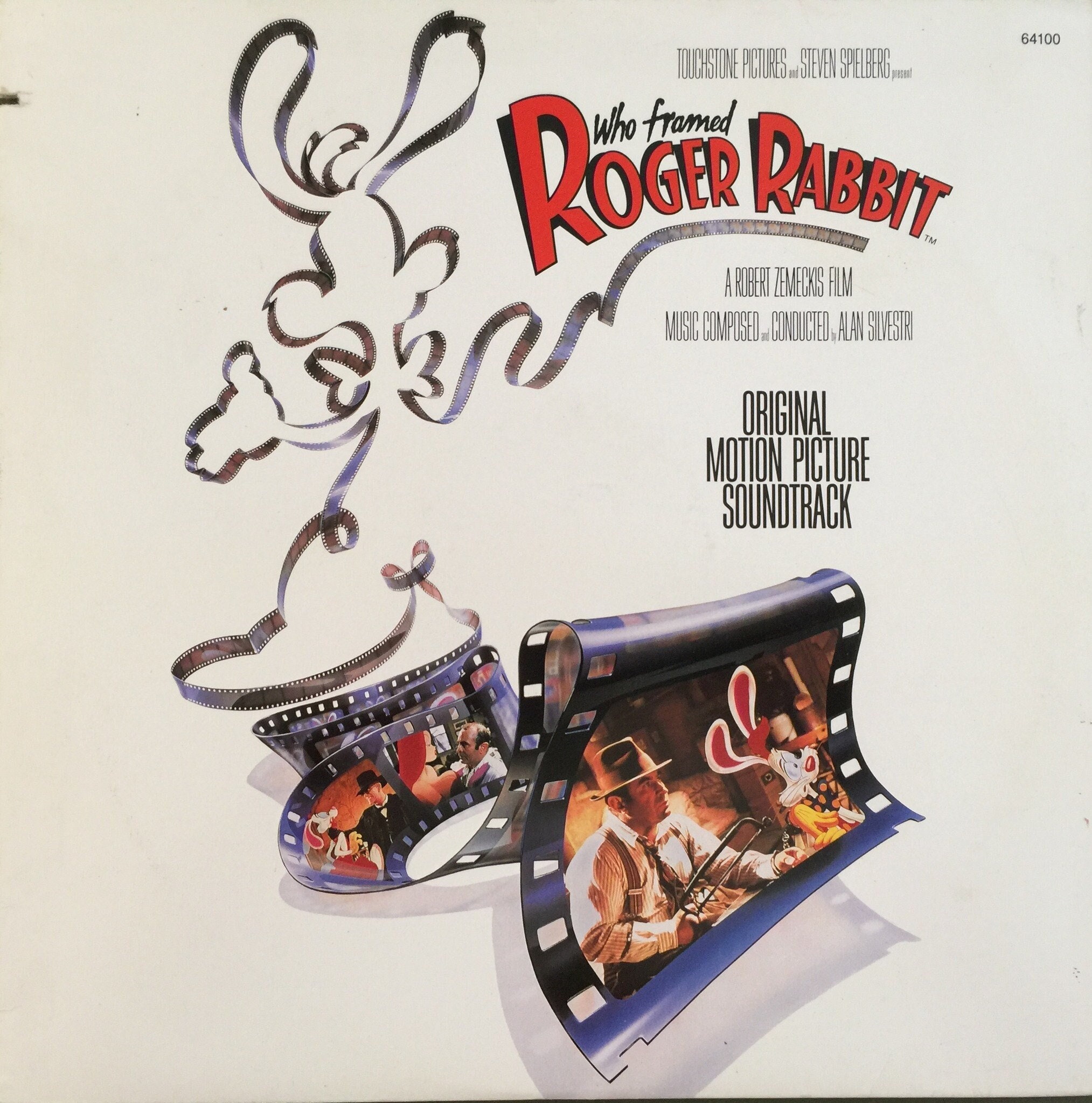 Original '88 Soundtrack Vinyl Who Framed ROGER RABBIT ? Record