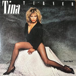 Original &#39;83 TINA TURNER Private Dancer Record Album Classic 80s Rock Pop What&#39;s Love Got To Do With It w/ Lyric Inner ! L@@K !