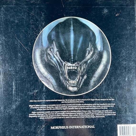 Vintage Book H.R. GIGER Alien Film Design 20th Century Fox