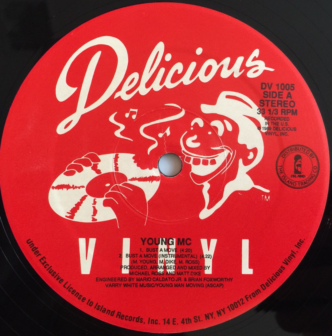 Original '89 Hip Hop Vinyl YOUNG MC Bust A Move 12 Etsy