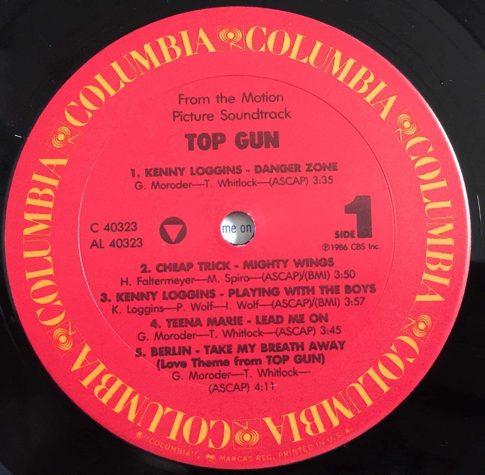 '86 Soundtrack Vinyl TOP GUN Record Album Vintage - Etsy Hong Kong