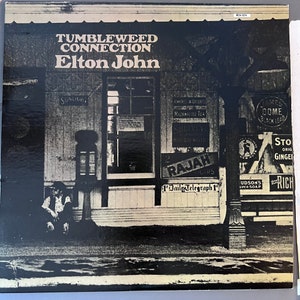Vintage 70s Pop Vinyl ELTON JOHN Tumbleweed Connection Record Album Bernie Taupin Classic &#39;70 Rock L@@K !