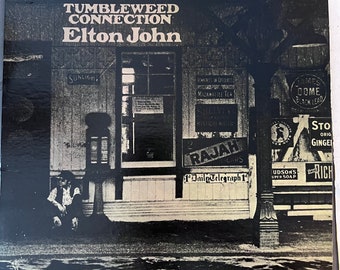 Vintage 70s Pop Vinyl ELTON JOHN Tumbleweed Connection Record Album Bernie Taupin Classic '70 Rock L@@K !