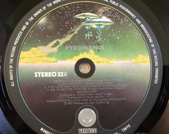 Original '83 JAPAN Classic Metal Vinyl DEF LEPPARD Pyromania