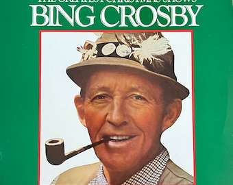 Classic Vinyl BING CROSBY The Greatest Christmas Shows Record Album Holiday Radio 1940s Silver Bells  50s Baby It's Cold Outside L@@K !
