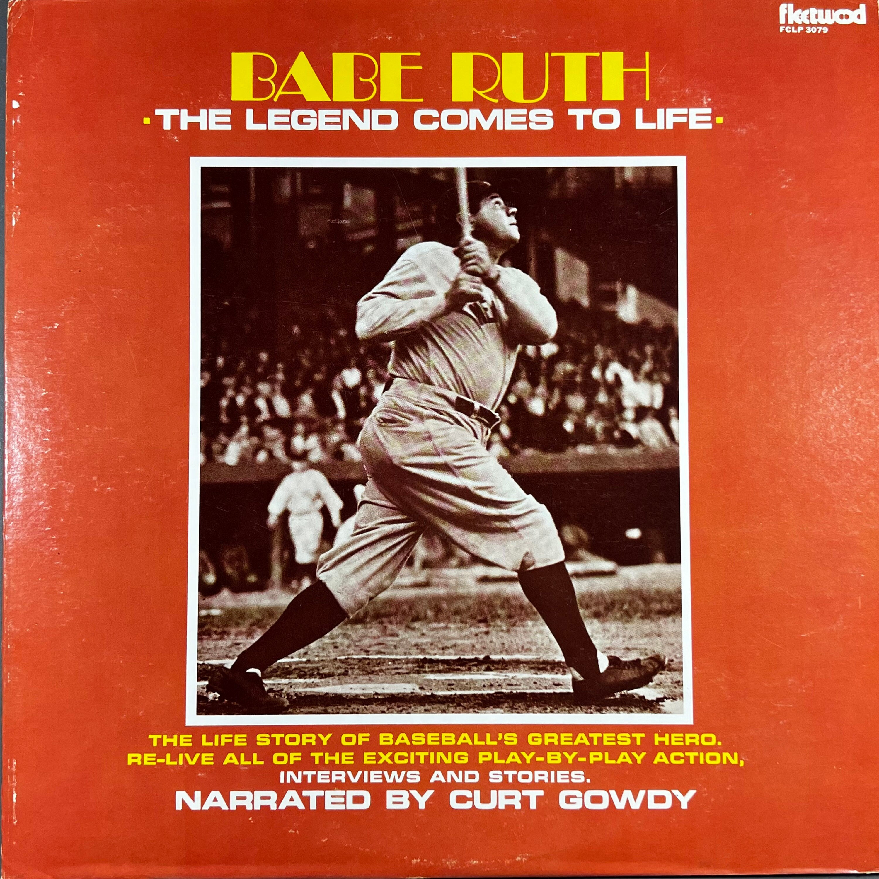 Rare Vinyl BABE RUTH the Legend Comes to Life Record Album Vintage ...