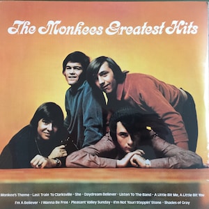 Classic SEALED Vinyl The MONKEES Greatest Hits Record Album Vintage Rock Mike Nesmith Micky Dolenz Daydream Believer Steppin Stone L@@K