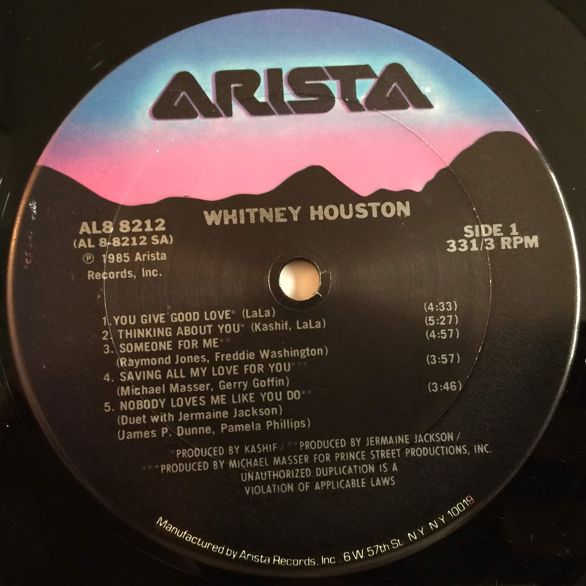 ヴィンテージ '85 ビニール WHITNEY HOUSTON デビュー レコード