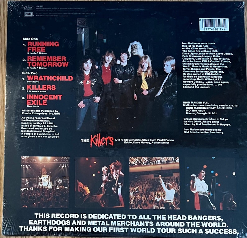 Original '81 IRON MAIDEN Maiden Japan E.P. Still SEALED Etsy