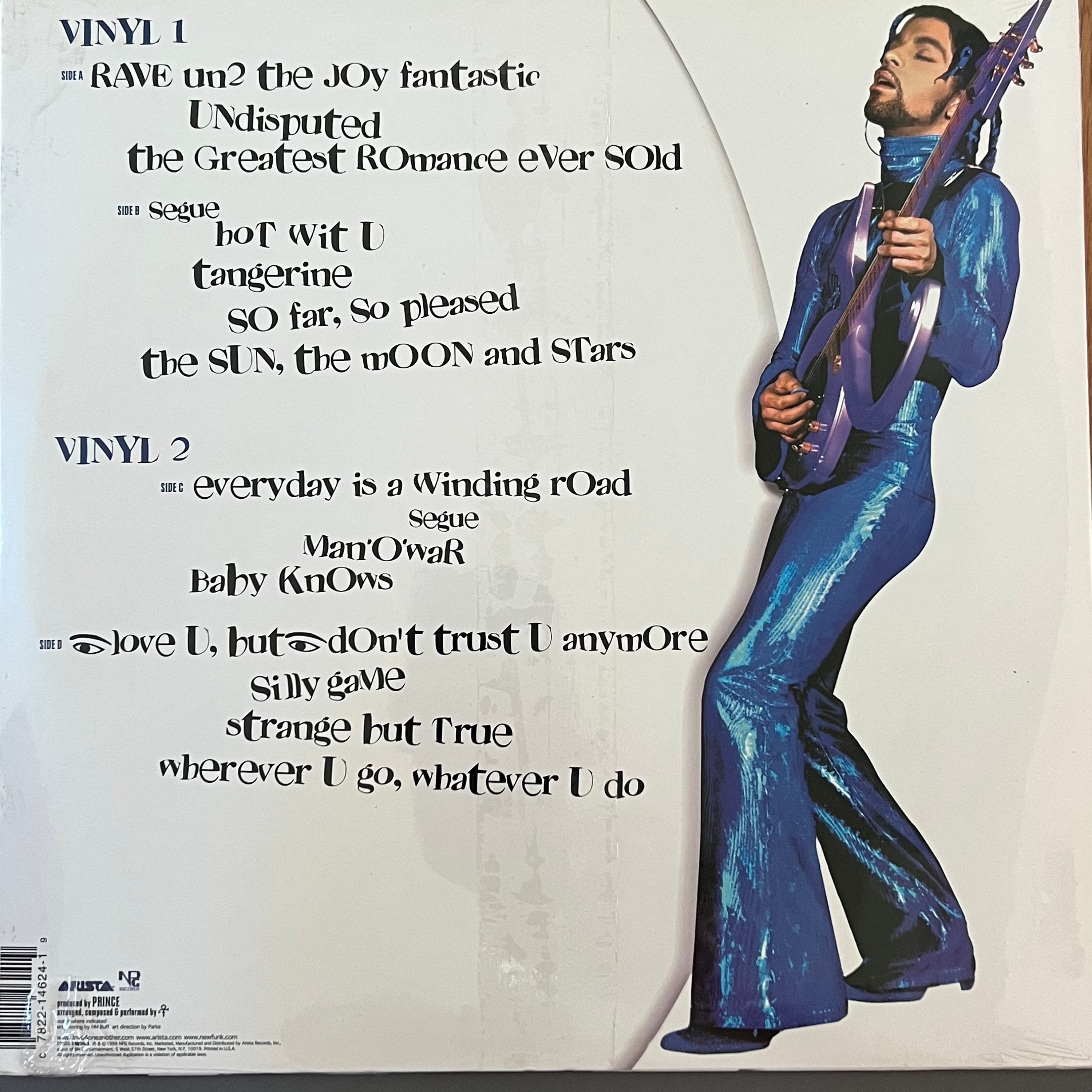 Rare Original '99 Vinyl PRINCE Rave Un2 the Joy Fantastic