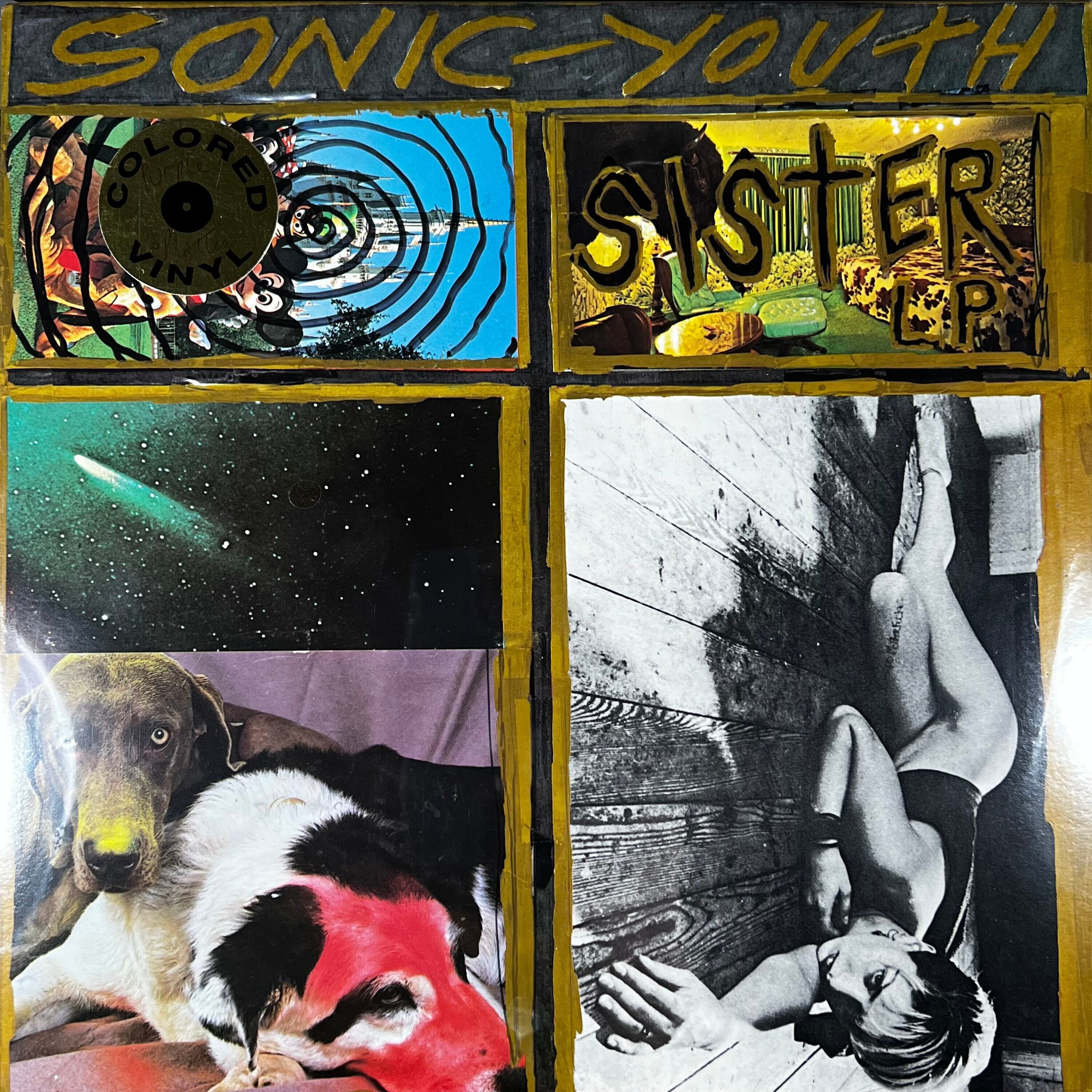 Vintage Vinyl SONIC YOUTH Sister Record Album Still SEALED ! Purple  Splatter Vinyl Classic 80s Alternative Rock Punk No Wave Kim Gordon L@@K