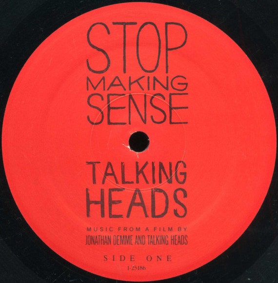 FALSK fryser etisk Original '84 Classic Vinyl TALKING HEADS Stop Making Sense - Etsy
