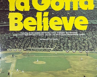 Vintage '73 METS Baseball Ya Gotta Believe Platenalbum Klassiek sportvinyl Curt Gowdy World Series MLB New York L@@K!