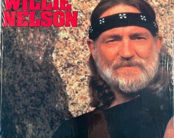Vintage WILLIE NELSON Best Of Double Record Album Set Klassiek Country Vinyl 70s 80s Outlaw Ballads In Shrink Near MINT!