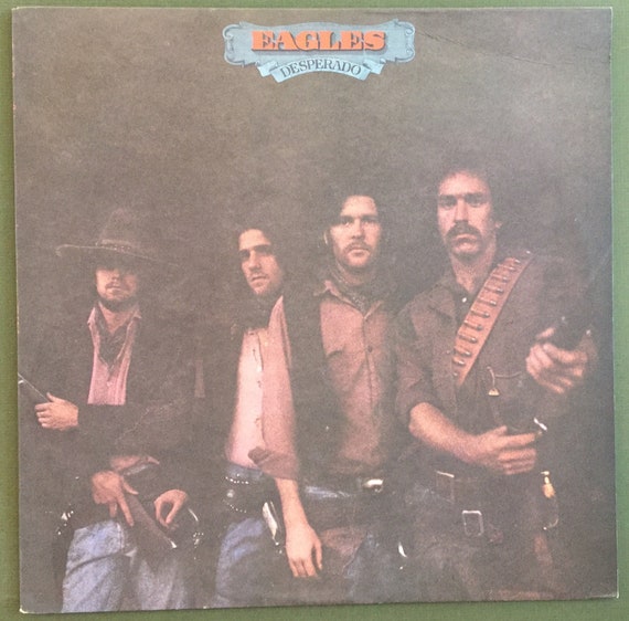 Vintage anni '70 Classic Country Rock Vinile EAGLES Desperado Album record  anni '70 Asylum Don Henley Glenn Frey anni '70 West Coast California -   Italia