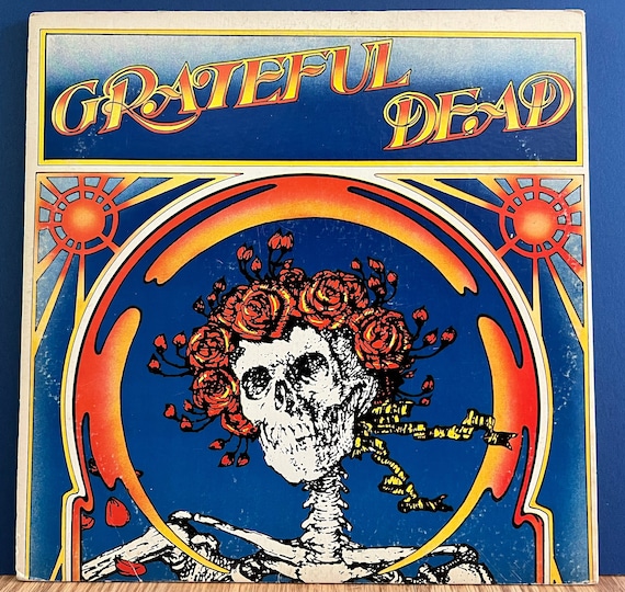 Original '71 Vinyl GRATEFUL DEAD Self Titled Record Album Skull