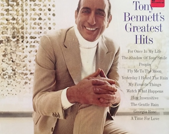 Classic SEALED Pop Vinyl TONY BENNETT Greatest Hits Record Album 60s Standards Fly Me To The Moon Vintage New York Cool Lady Gaga L@@K !