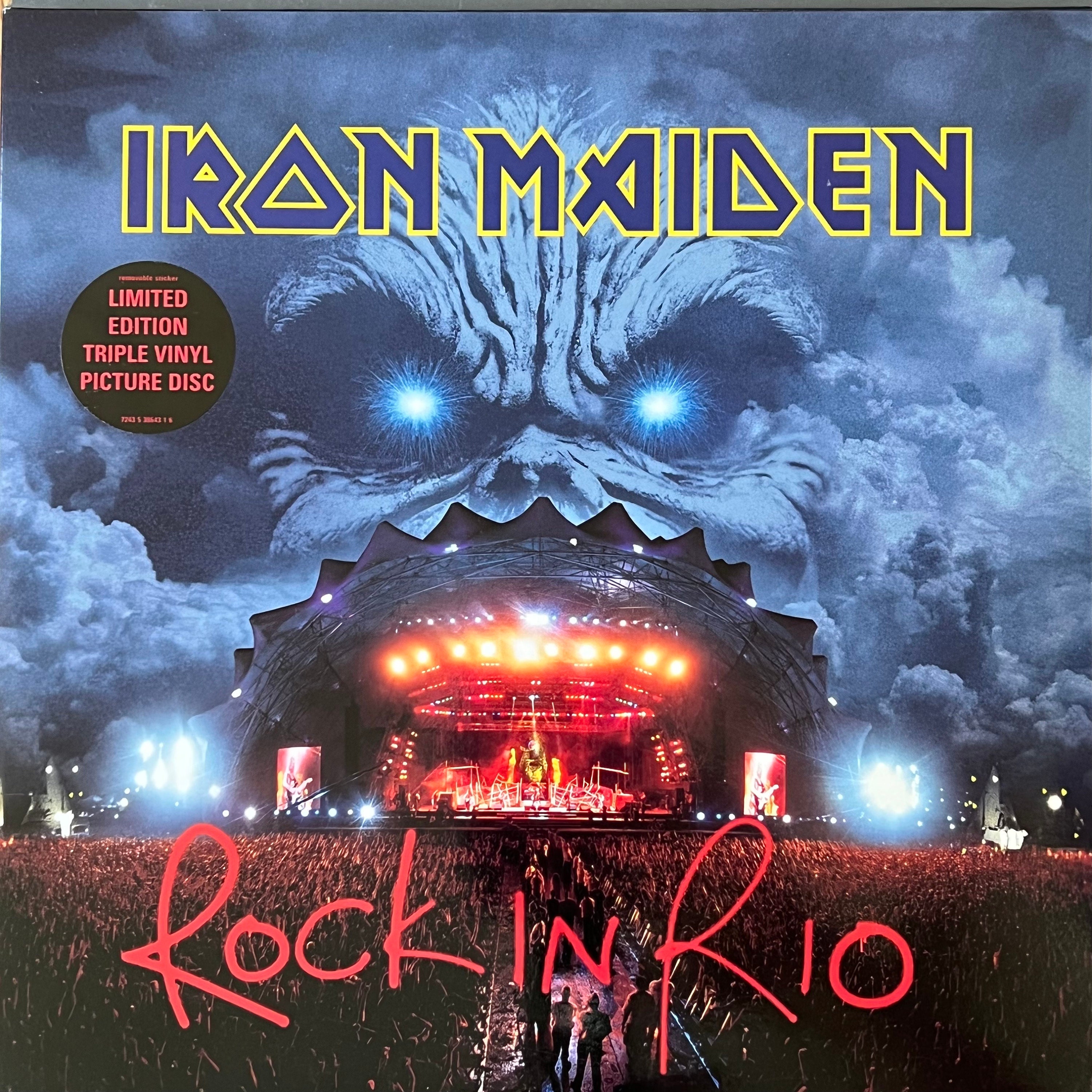 Original 2002 Vinyl IRON MAIDEN Rock in Rio Triple PICTURE Disc