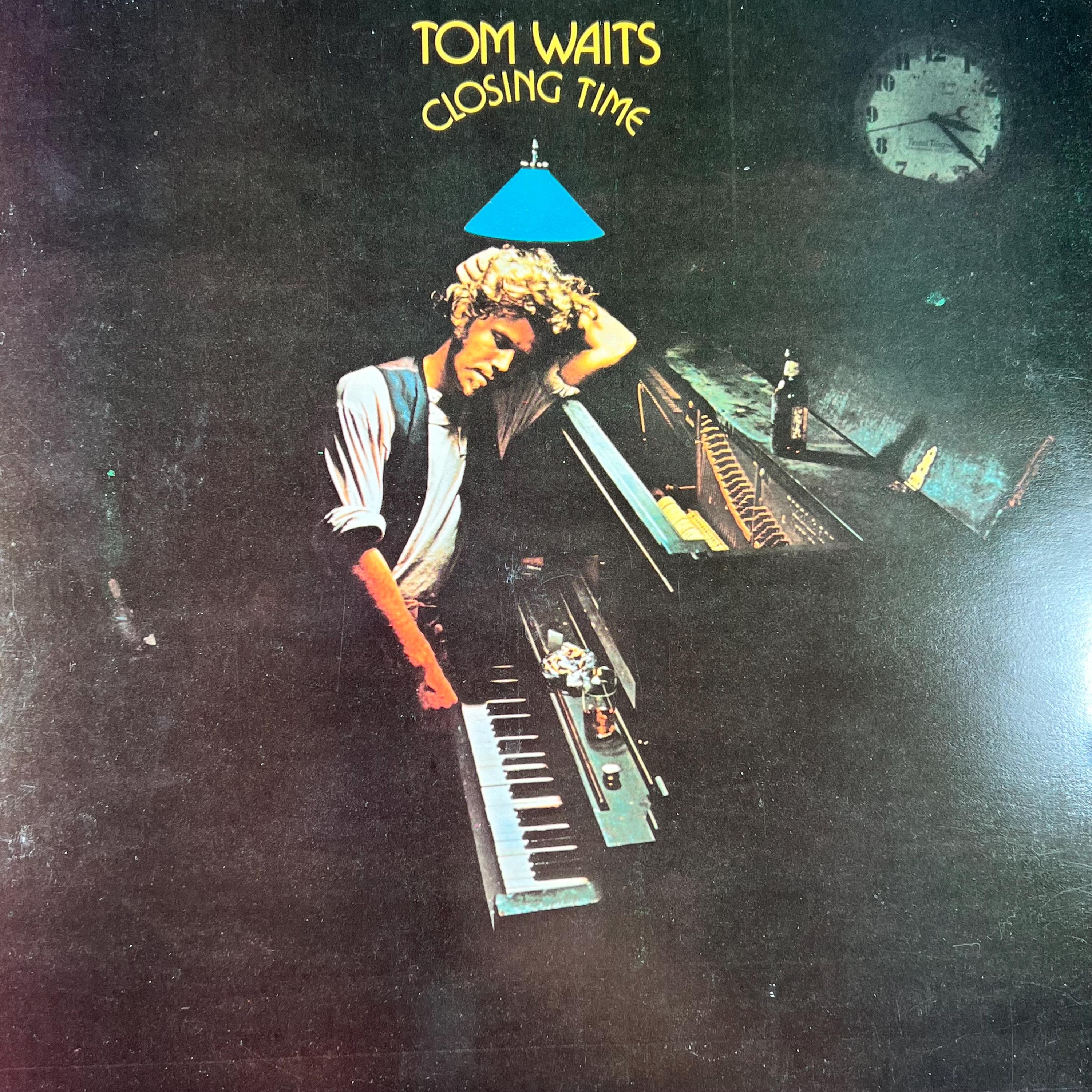 Vintage 70s Vinyl TOM WAITS Closing Time Record Album Asylum 70s
