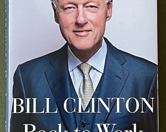 ビル・クリントン大統領とヒラリー・クリントンのサイン入りハード