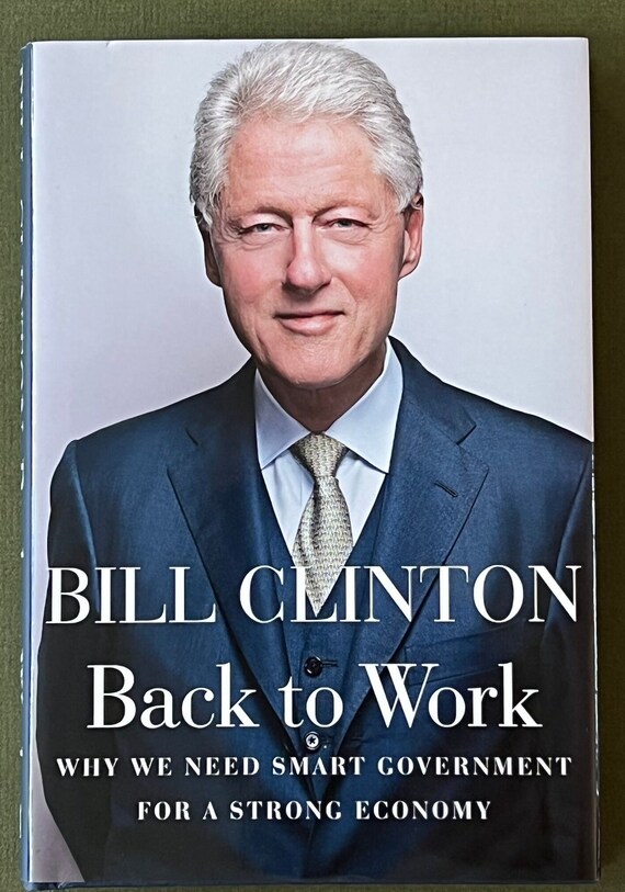 ビル・クリントン大統領とヒラリー・クリントンのサイン入りハード