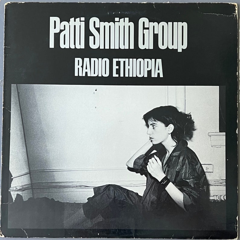 Seltenes Original '76 Punk Vinyl PATTI SMITH Group Radio Äthiopien Plattenalbum VINTAGE 70er Jahre New York Poet Lenny Kaye Classic Ask The Angels L@@K Bild 1