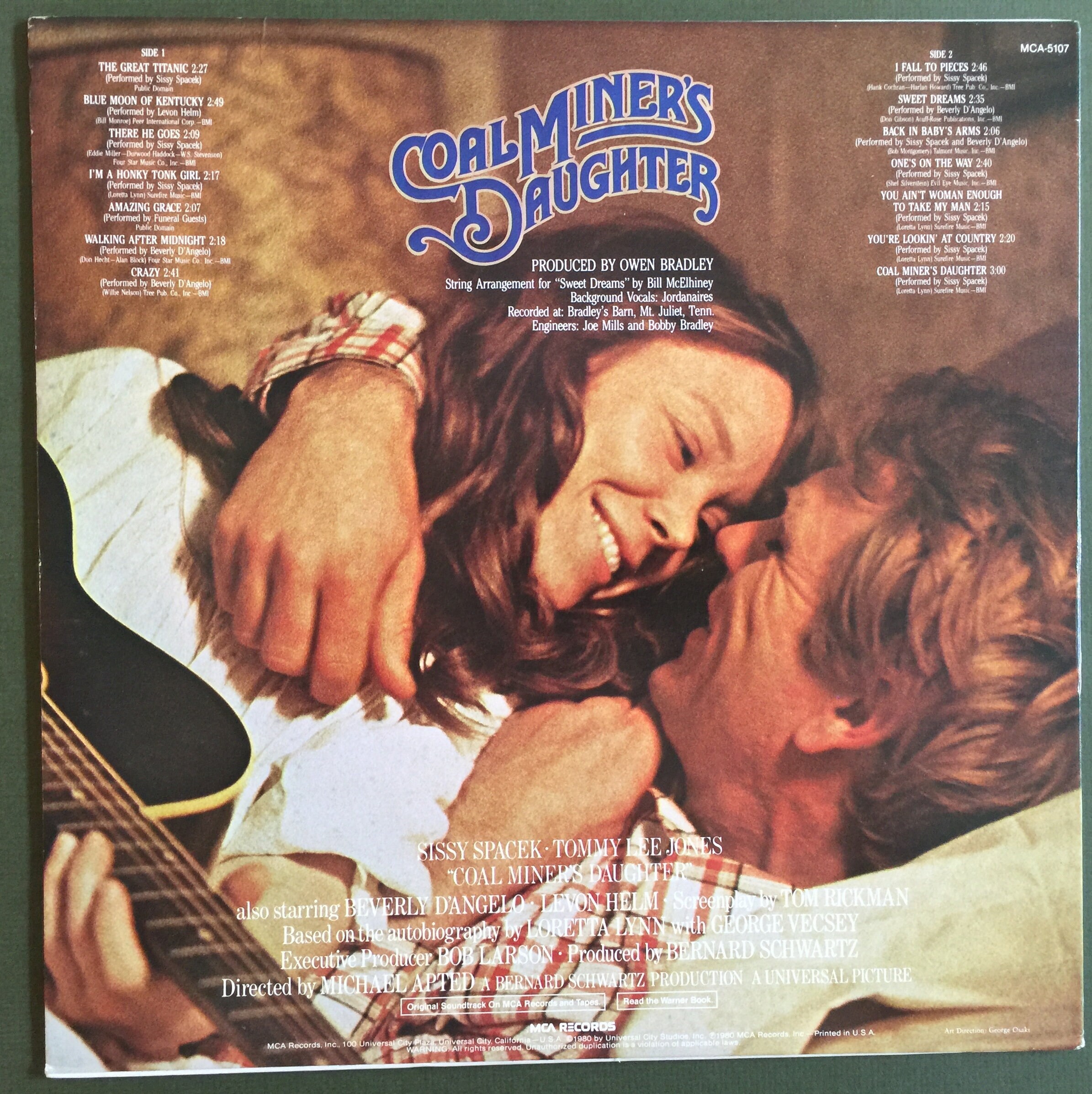 Vintage '80 country soundtrack vinilo coal miner's hija álbum disco LORETTA  LYNN Classic Sissy Spacek 70s original cerca de MINT ! - Etsy México, image size:2390x2393