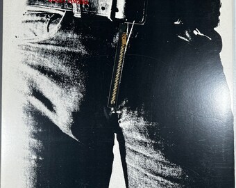 Original '71 ROLLING STONES Sticky Fingers Plattenalbum mit Reißverschluss intakt! W@W! Brown Sugar Classic 70s Rock Jagger Richards Warhol L@@K