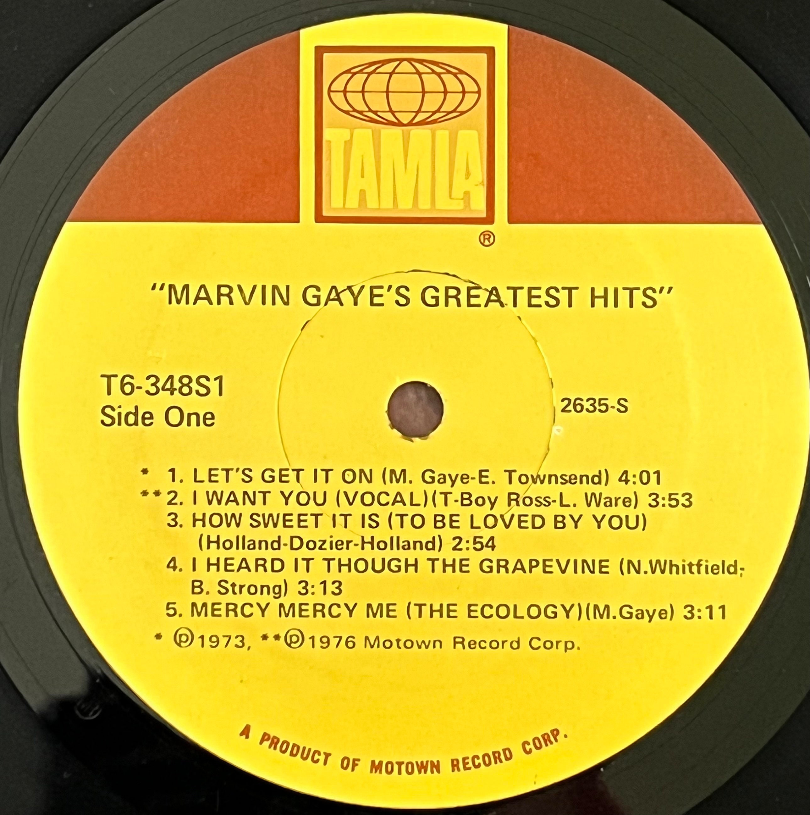 Classic 70s Soul MARVIN GAYE Greatest Hits Record Album Motown 60s What