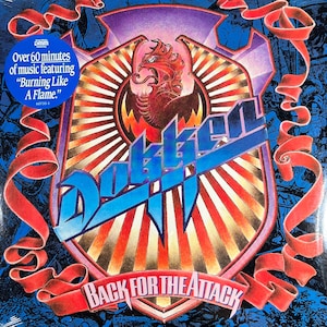 Original &#39;87 DOKKEN Back For The Attack Record Album Still SEALED ! Classic 80s Heavy Metal Vintage Vinyl w/ Hype Sticker L@@K !