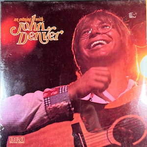 Original SEALED &#39;75 An Evening With JOHN DENVER Double Record Album Set Still Sealed ! Classic 70s Pop Folk Rock Singer Songwriter L@@K !