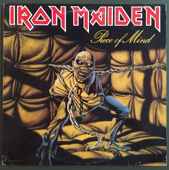 26051208 Iron Maiden ヘビーメタルレコード 4枚セット Rare Vintage '83 Heavy Metal Vinyl IRON MAIDEN Piece of Mind