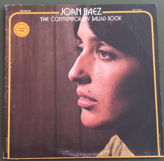 Vintage 60s Folk Vinyl JOAN BAEZ Contemporary Ballad Book Double Record Album Set 70s Dylan Donovan Classic 1960s Vanguard