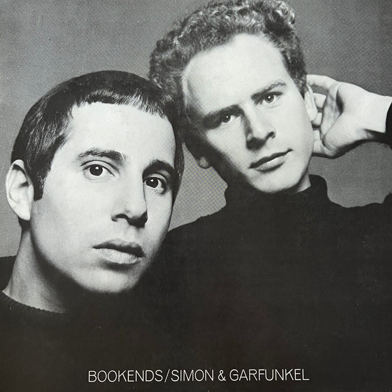 Original '68 SIMON & GARFUNKEL Bookends Vinyl Record Album 60s Folk Pop Mrs. Robinson Hazy Shade Of Winter Near Mint w/ POSTER LK WW image 1