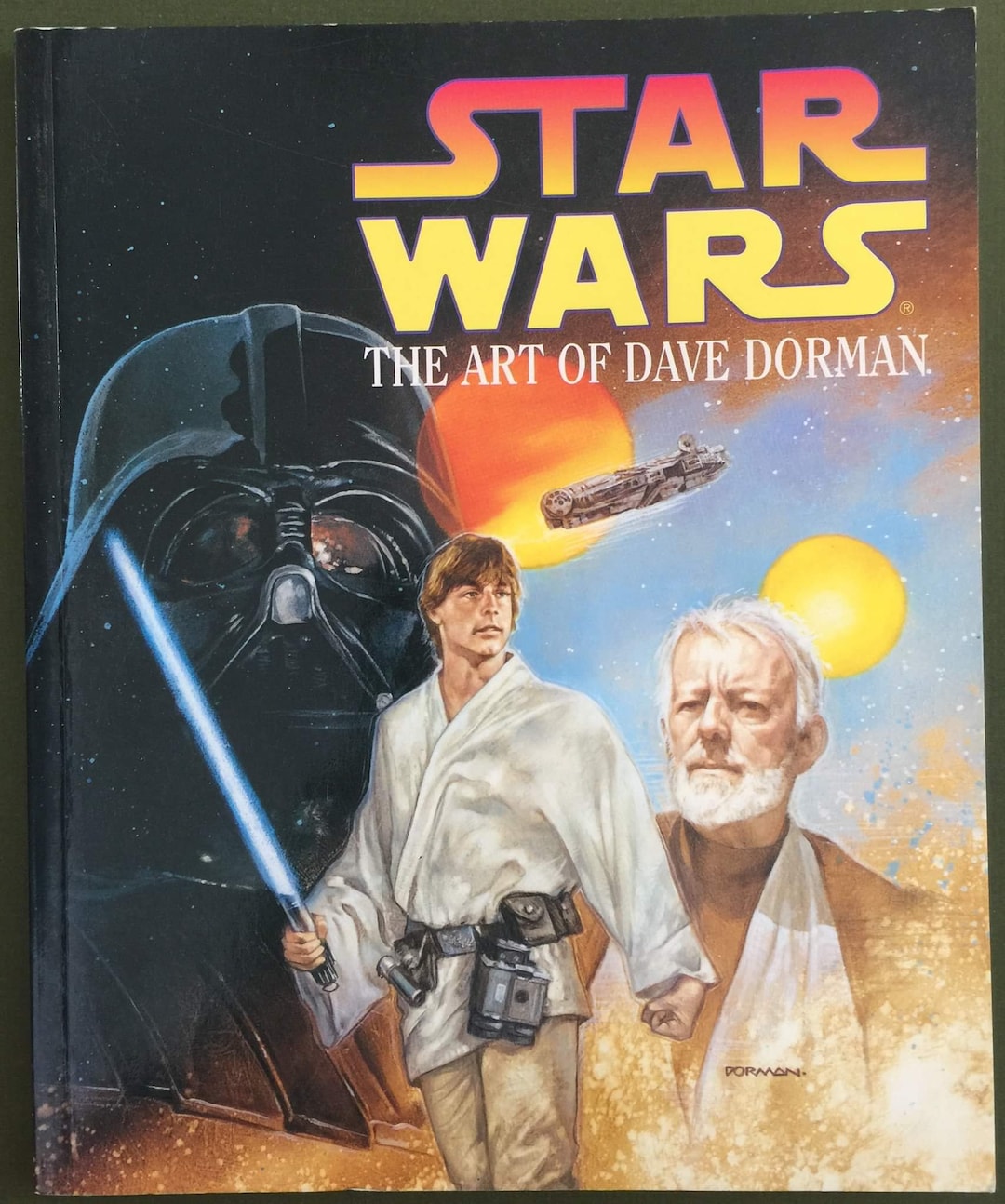 Vintage 90s Book STAR WARS the Art of Dave Dorman Softcover George
