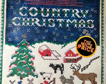Vintage SEALED Vinyl Country Christmas Record Album Classic Holiday Songs 70s JOHNNY CASH Tanya Tucker George Jones Tammy Wynette 80s L@@K !