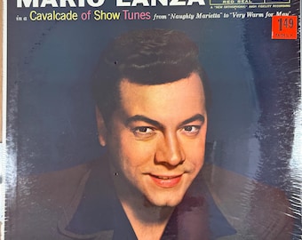 Vintage SEALED Vinyl MARIO LANZA Cavalcade Of Show Tunes Record Album 1950s Pop Broadway Opera Still Sealed L@@K !