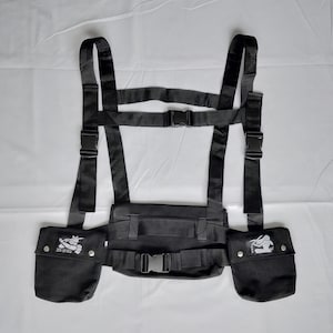 Zen Teufel - Die Schlacht Geschirr Taschen Riemen Gürteltasche Samurai Ninja Taktische Techwear Warcore Darkwear Cyberpunk