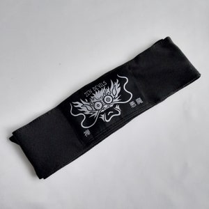Zen Devils - Bandeau Dragon Furieux Kanji Darkwear Techwear Démon Tactique Ninja Warcore Cyberpunk