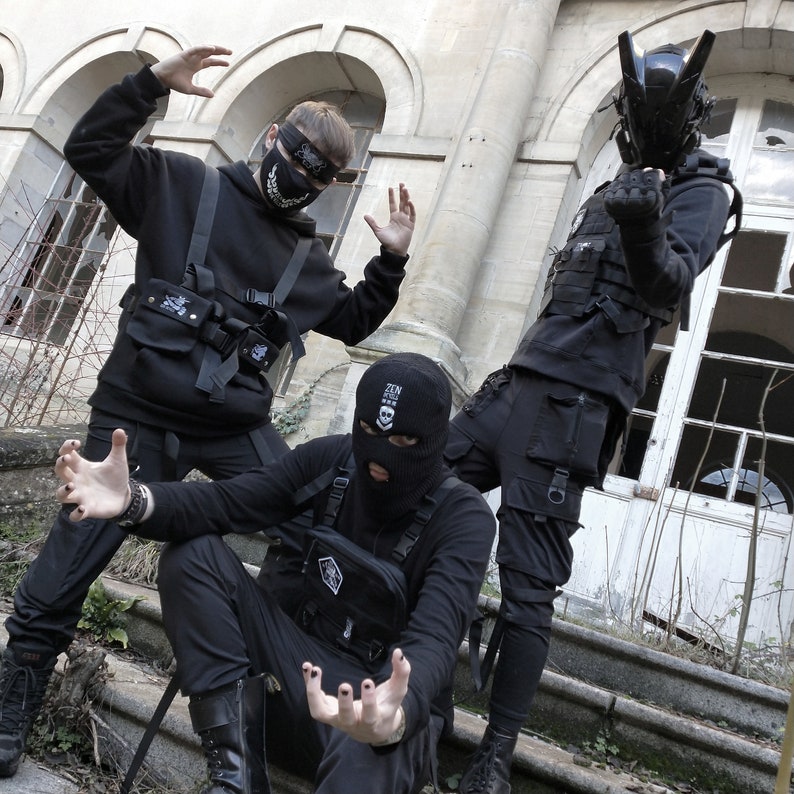 ZEN DEVILS - Warcore Samurai Velcro Pentagon Patch Cyberpunk Techwear