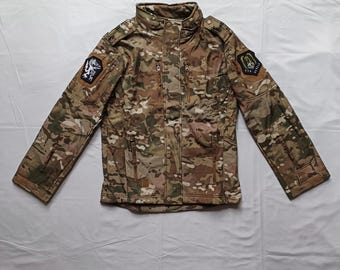 Zen Devils - The Combat Field Jacket [multicam] Tactical Parka Techwear Military Embroidered Wolf Dragon Skull