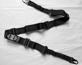 Zen Devils - The Twin Skulls Sling Shoulder Strap Suspenders Tactical Gear Warcore Tacticool Techwear Darkwear Black