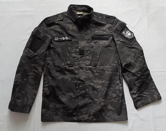 Zen Devils - The Combat Uniform Shirt [dark multicam] ACU Tactical Top Techwear Darkwear Ripstop Camo