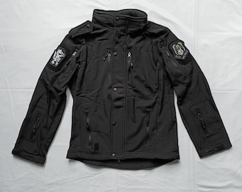 Zen Devils - The Combat Field Jacket [black] Tactical Parka Techwear Military Embroidered Wolf Dragon Skull