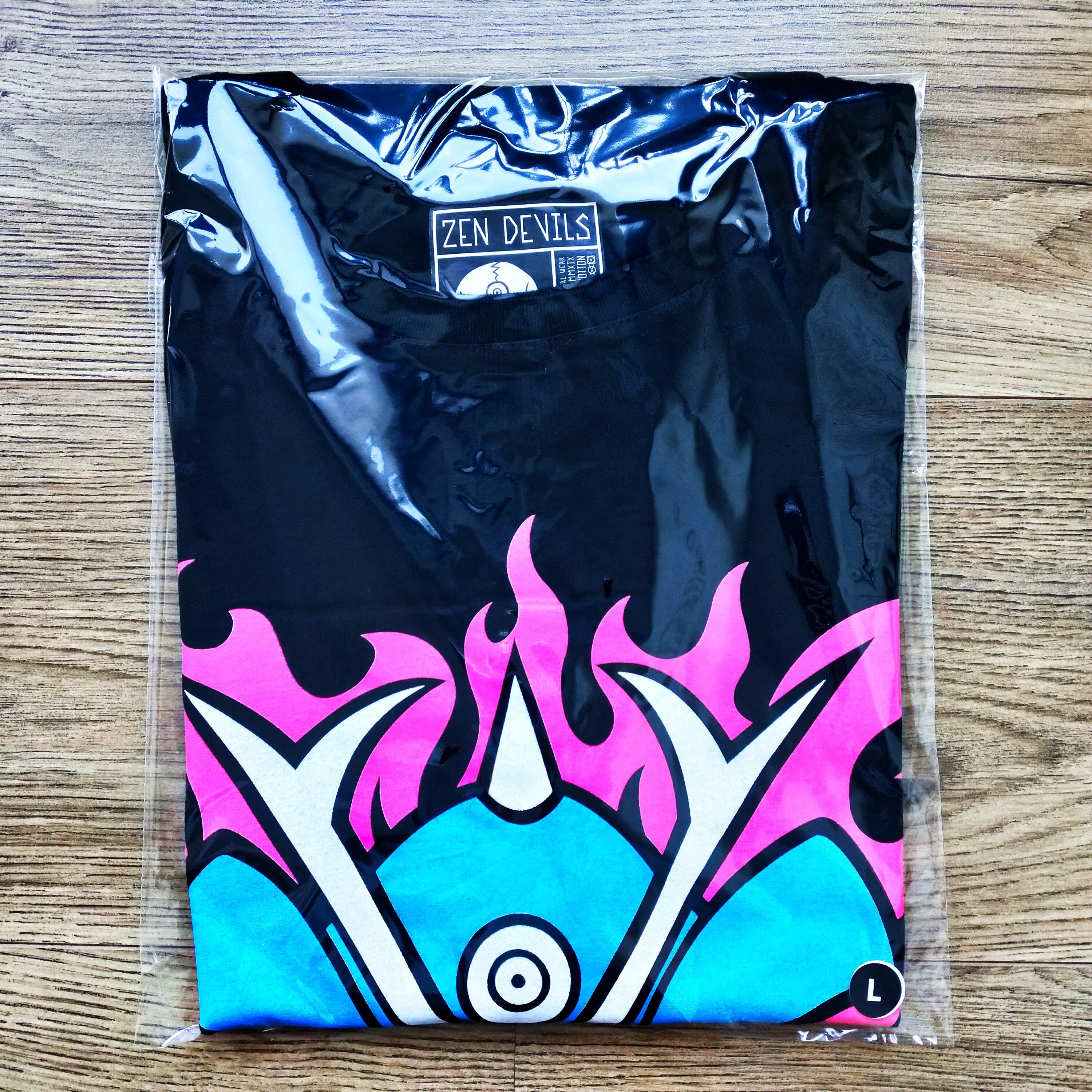 Zen Devils - Neon Samurai Long Sleeves T-shirt Snake Chains