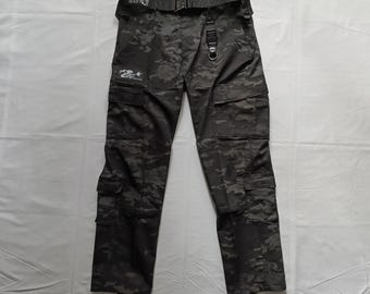Zen Devils - The Combat Uniform Pants [dark multicam] ACU RipStop Belt Techwear Tactical Military
