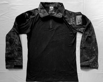 Zen Devils - The Under Body Armor Combat Shirt UBACS [black python] Tactical Top Techwear Warcore Darkwear Tacticool Ripstop Camo