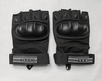 Zen Devils - The Machine Gun Gloves [black] Techwear Warcore Darkwear Tacticool Tactical Gear Military Fingerless Mittens