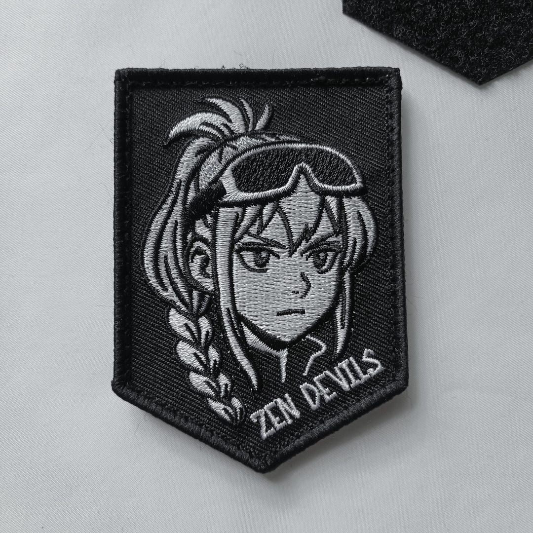 Zen Devils - the Tactical Girl Hook & Loop Shield Patch Morale Techwear ...