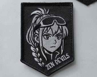 Zen Devils - The Tactical Girl Hook & Loop Shield Patch Morale Techwear Warcore Darkwear Tacticool
